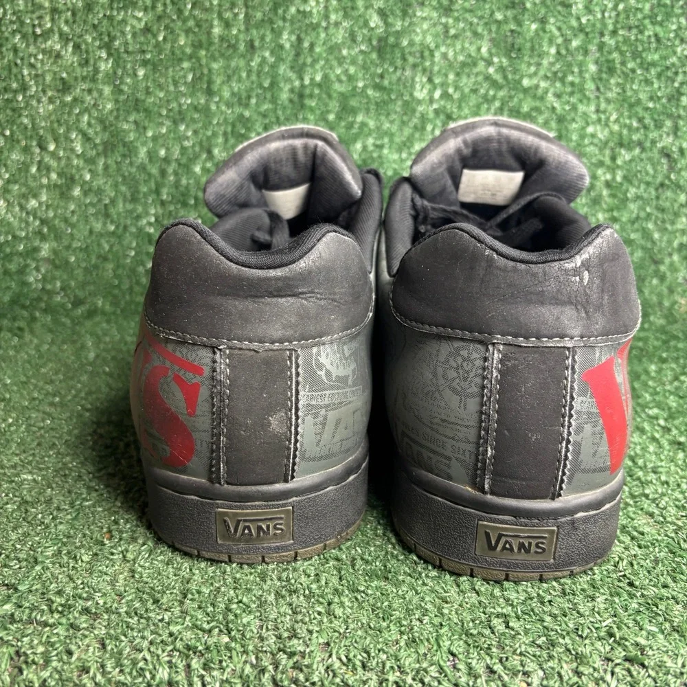 Vans VL3Q1WJ Leather Vintage Y2K Skater Grunge Goth Sneaker Black Mens Size 12
